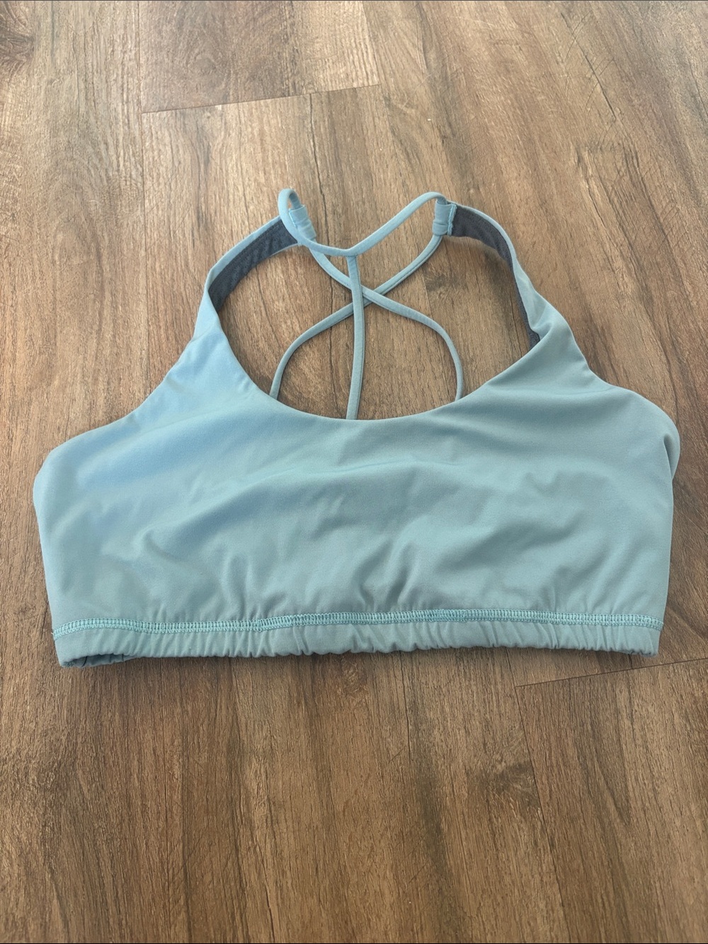 Vuori Sky Blue Crisscross Back Sports Bra